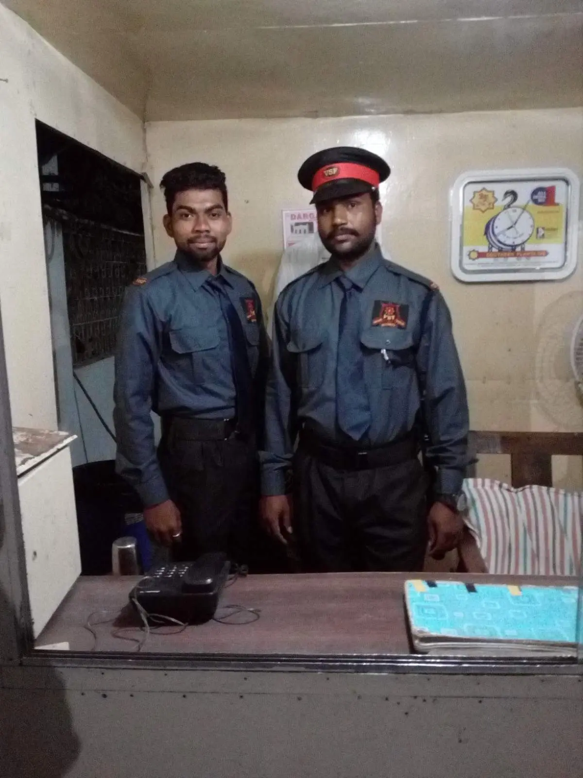 Security Guards in Control Cabin