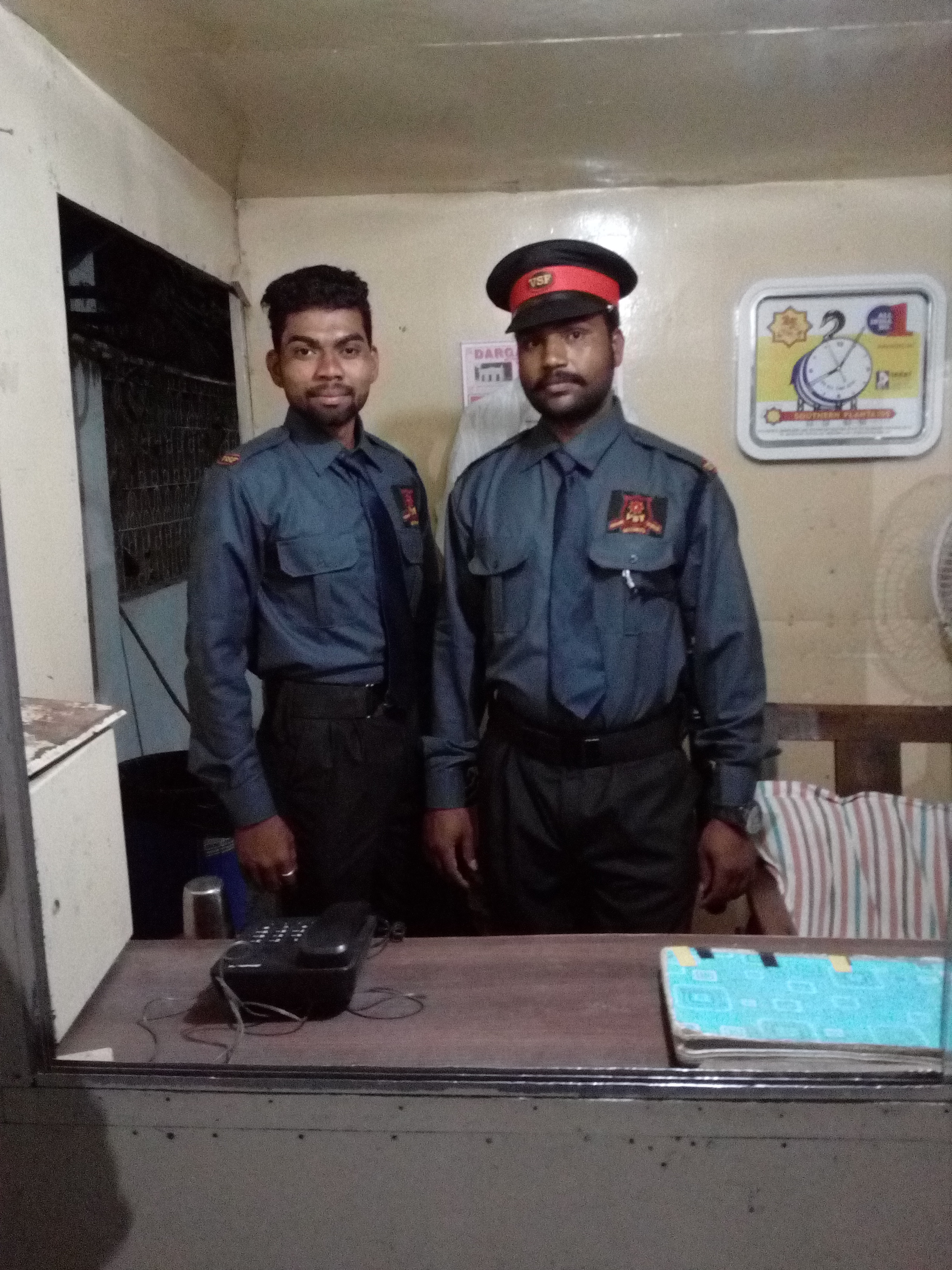 Guard at Main Gate Cabin